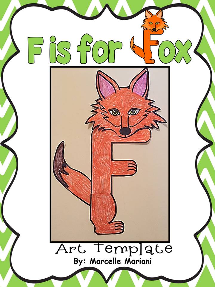 Letter of the week-Letter F-Art Activity Template- A letter F Craftivity