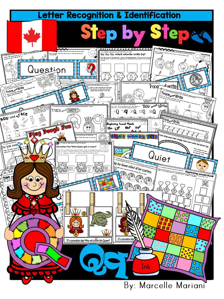 Letter of the week-LETTER Q Activity PACK-letter recognition & identification