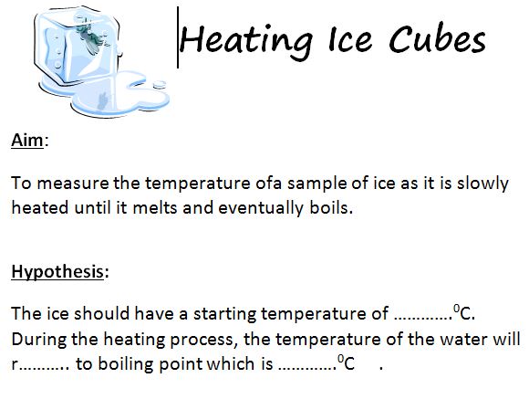 Heating Ice Experiment
