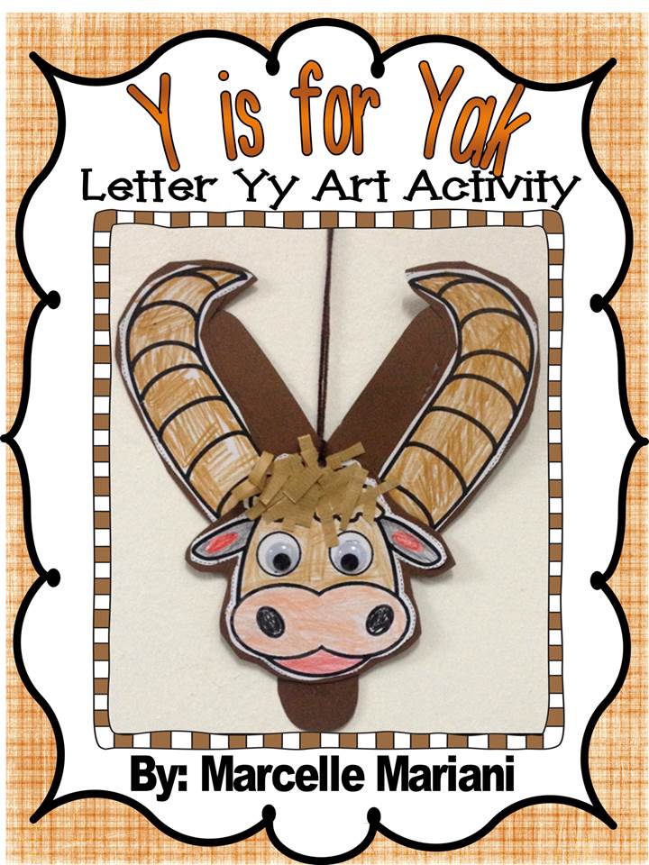 Letter of the week-Letter Y-Art Activity Template- A letter Y Craftivity