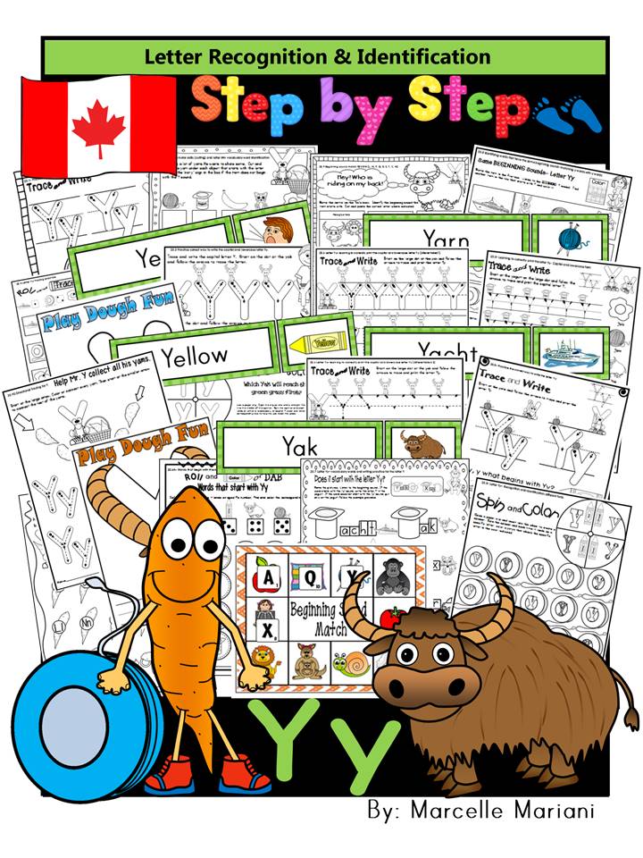 Letter of the week-LETTER Y Activity PACK-letter recognition & identification