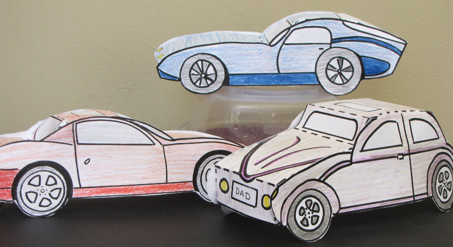 Father's Day Craft - Dad's Fleet of Cars