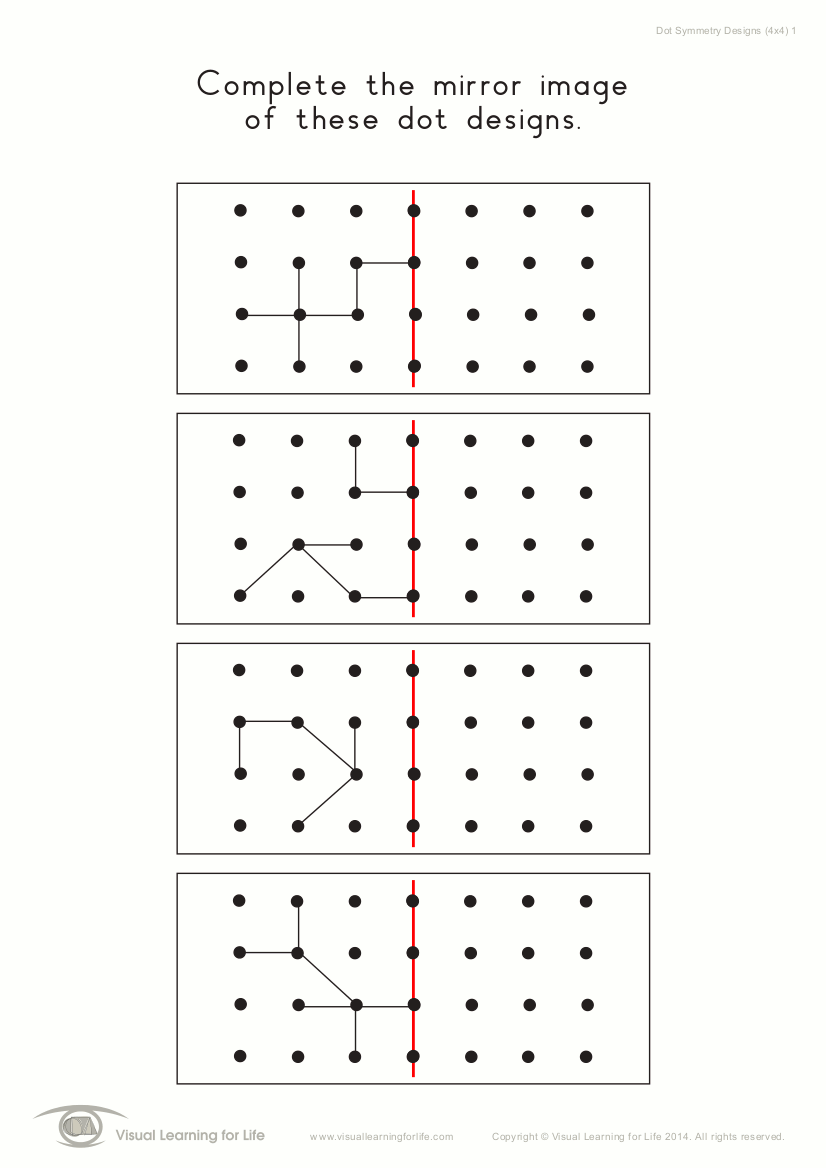 Dot Symmetry Designs (4x4)