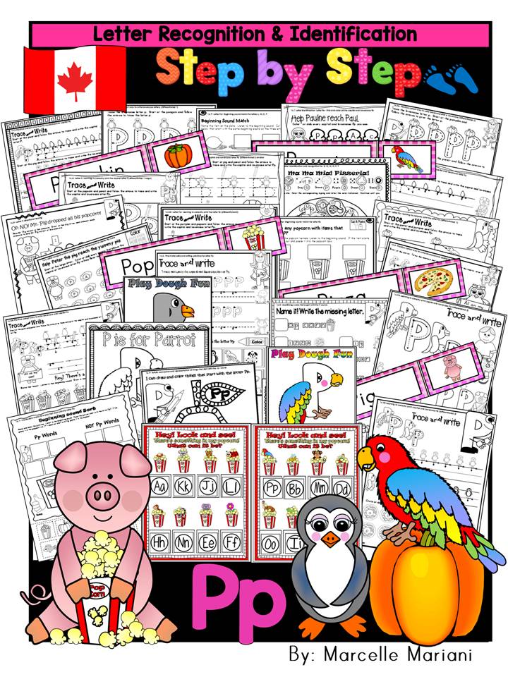 Letter of the week-LETTER P Activity PACK-letter recognition & identification