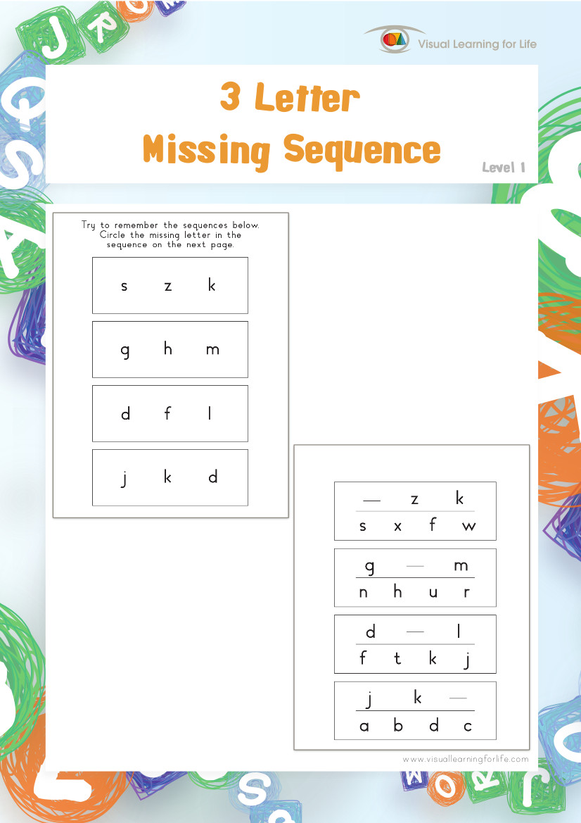 3 Letter Missing Sequence