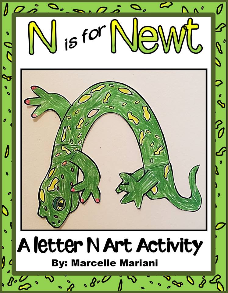 Letter of the week-Letter N- N is for Newt- A letter N Art Craftivity