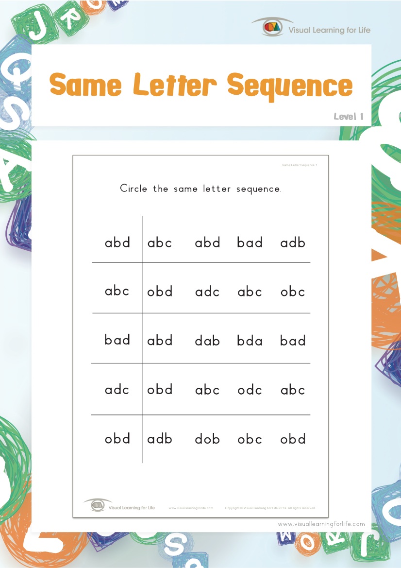 3 Letter Sequences | Teach In A Box