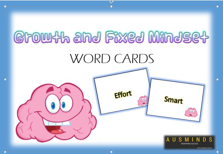 Growth and Fixed Mindset Word Cards