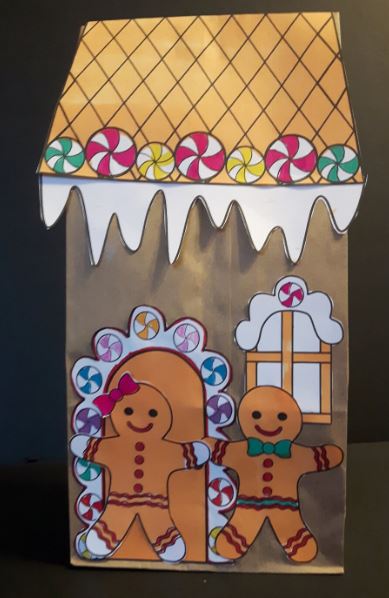 Christmas Crafts - Create Your Own Paper Bag Gingerbread House