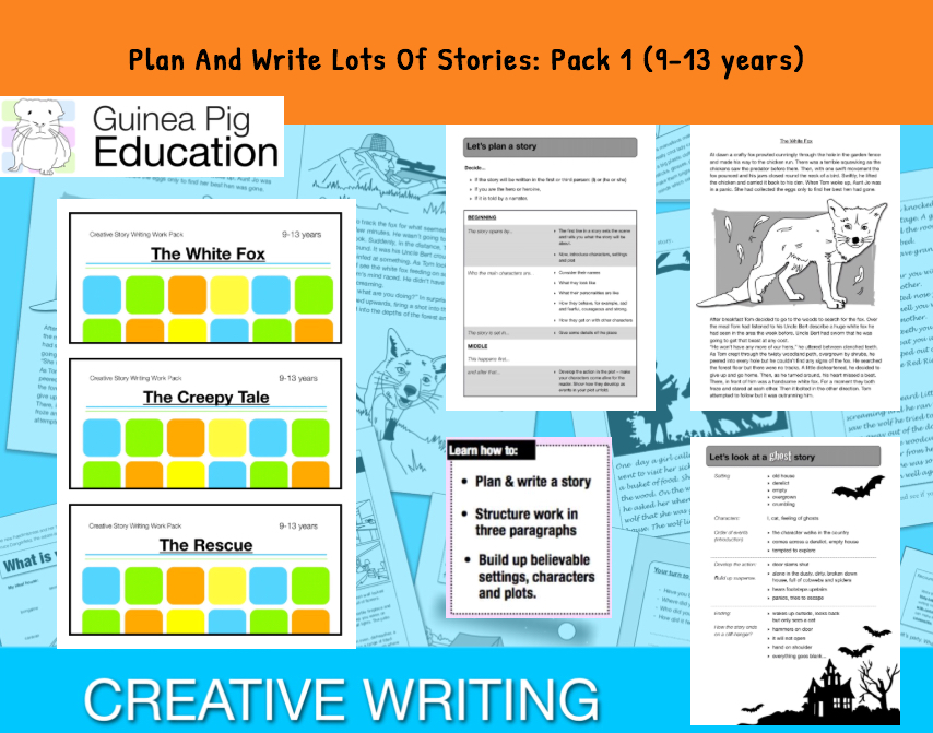 Plan And Write Lots Of Stories: Pack 1 (Creative Story Writing) 9-14 years