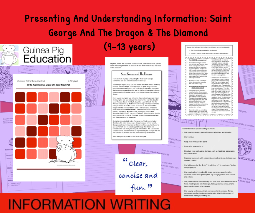 Presenting And Understanding Information:Saint George (Information Writing) 9-14 years