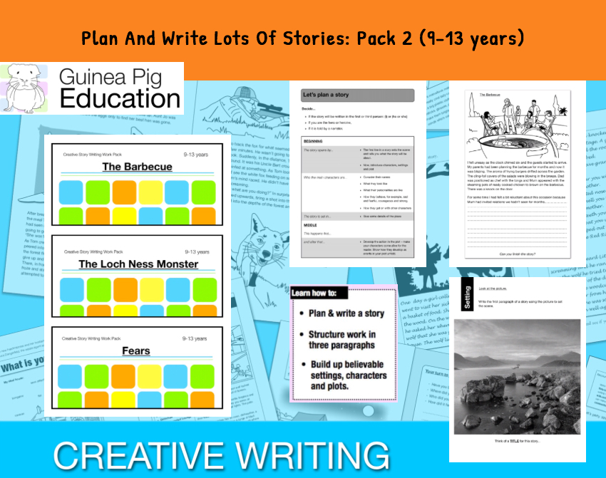 Plan And Write Lots Of Stories: Pack 2 (Creative Story Writing) 9-14 years
