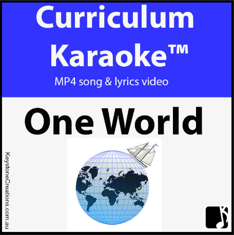 'ONE WORLD~ MP4 Curriculum Karaoke™ READ, SING & LEARN