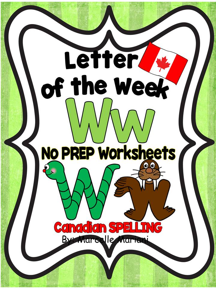 LETTER W WORKSHEETS- NO PREP WORKSHEETS AND ART ACTIVITIES