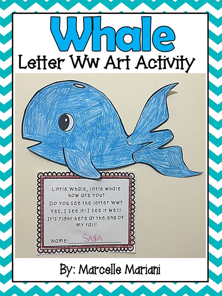 Letter of the week-Letter W-Art Activity Templates- A letter W Craftivity