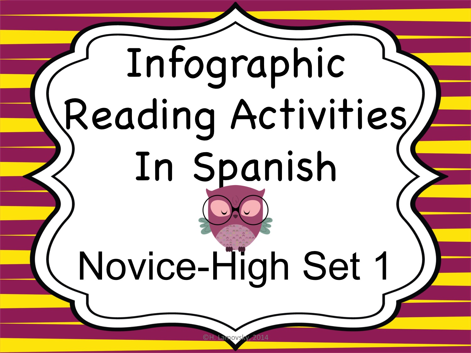 Spanish Infographic Reading Activities - Novice High