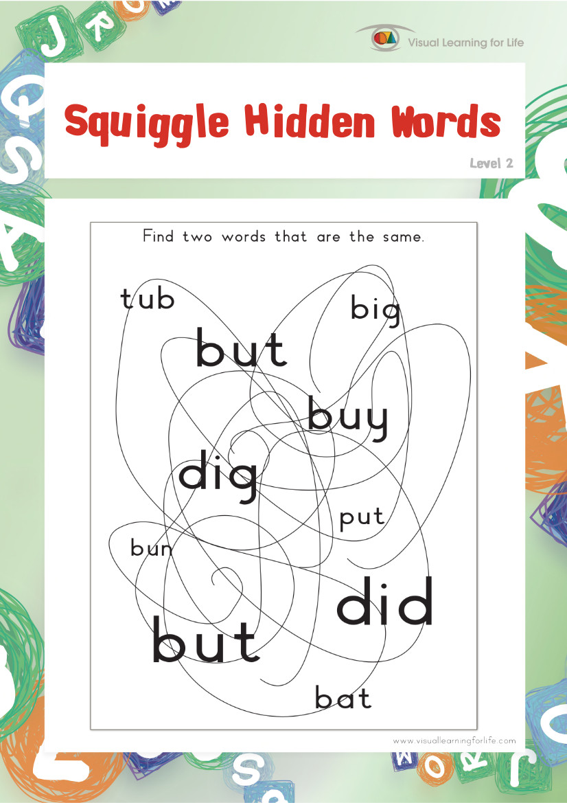 Squiggle Hidden Words