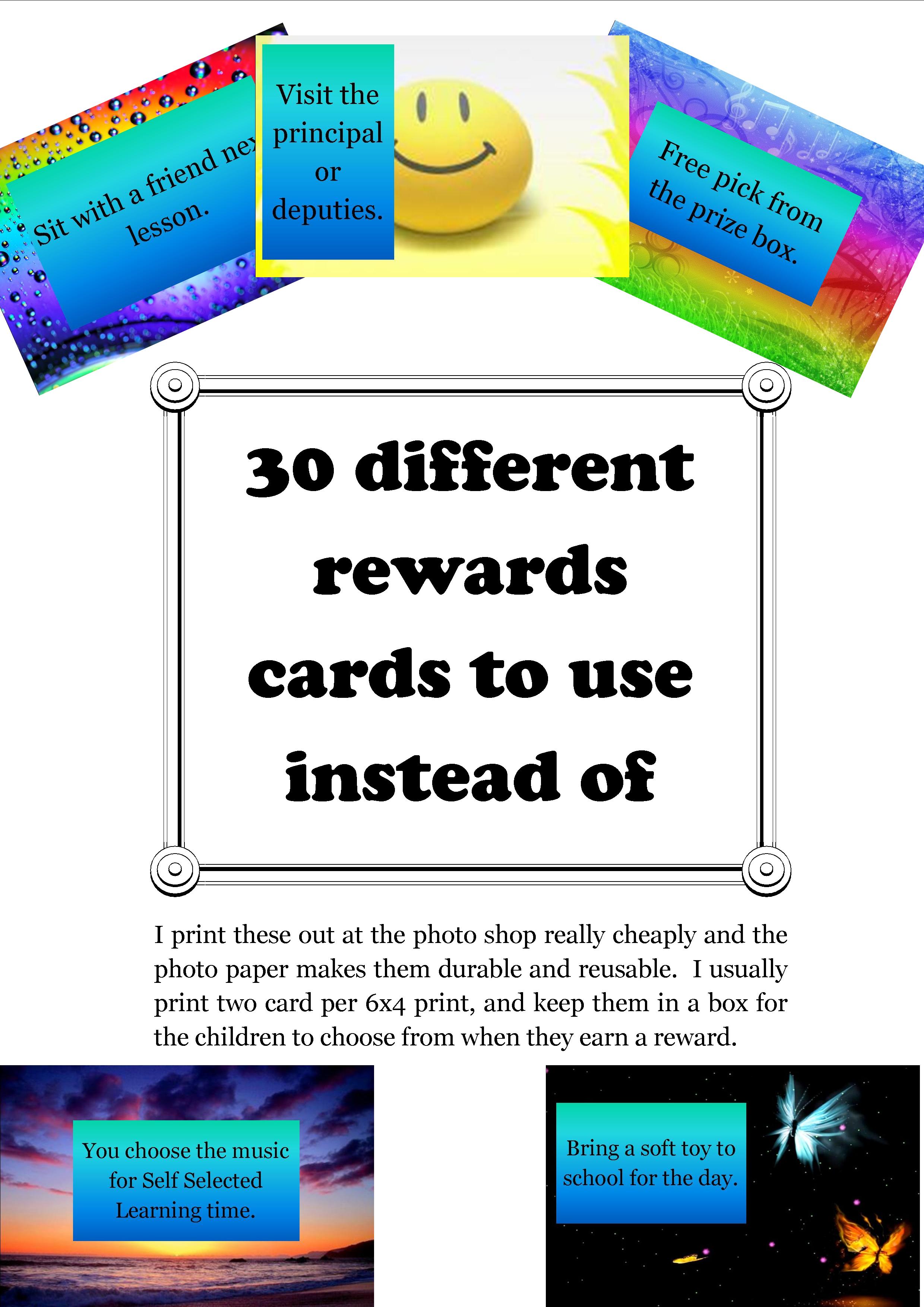 Reward Cards