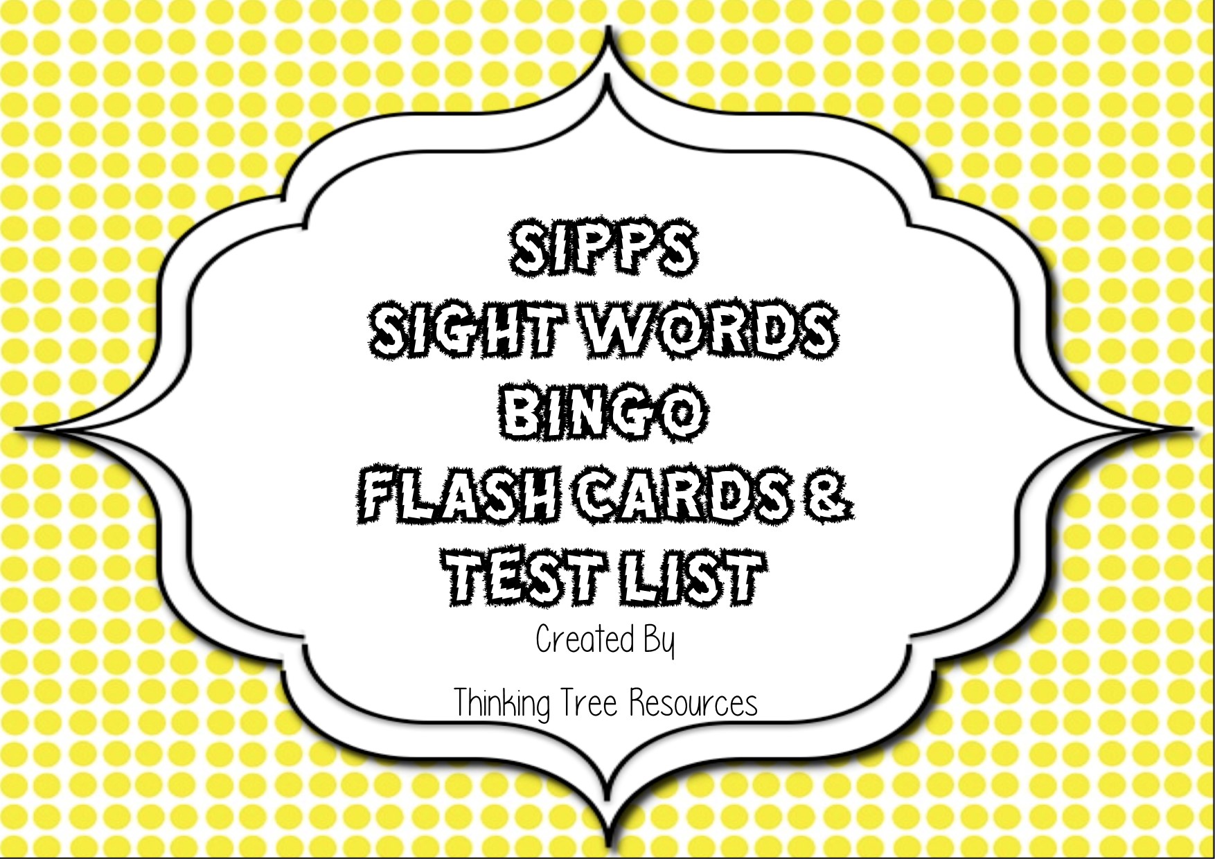 SIPPS Sight Word Bingo and Flash Cards