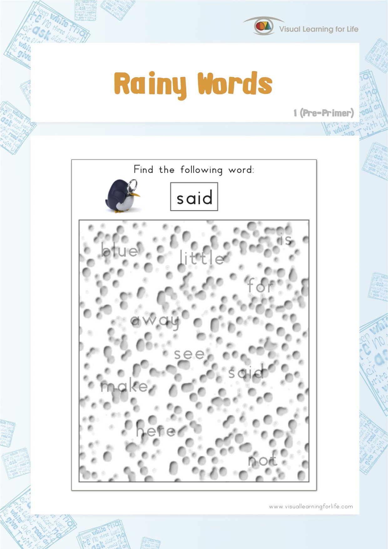 Rainy Words 1