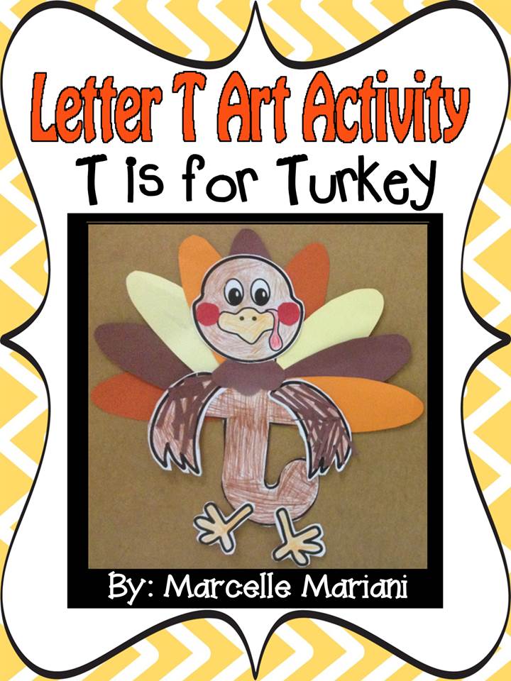 Letter of the week-Letter T-Art Activity Templates- T is for Turkey (craft)