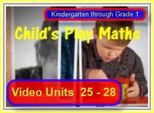 CHILD'S PLAY MATHS VIDEO TUTORIALS UNITS 25 - 28 (BUNDLE)