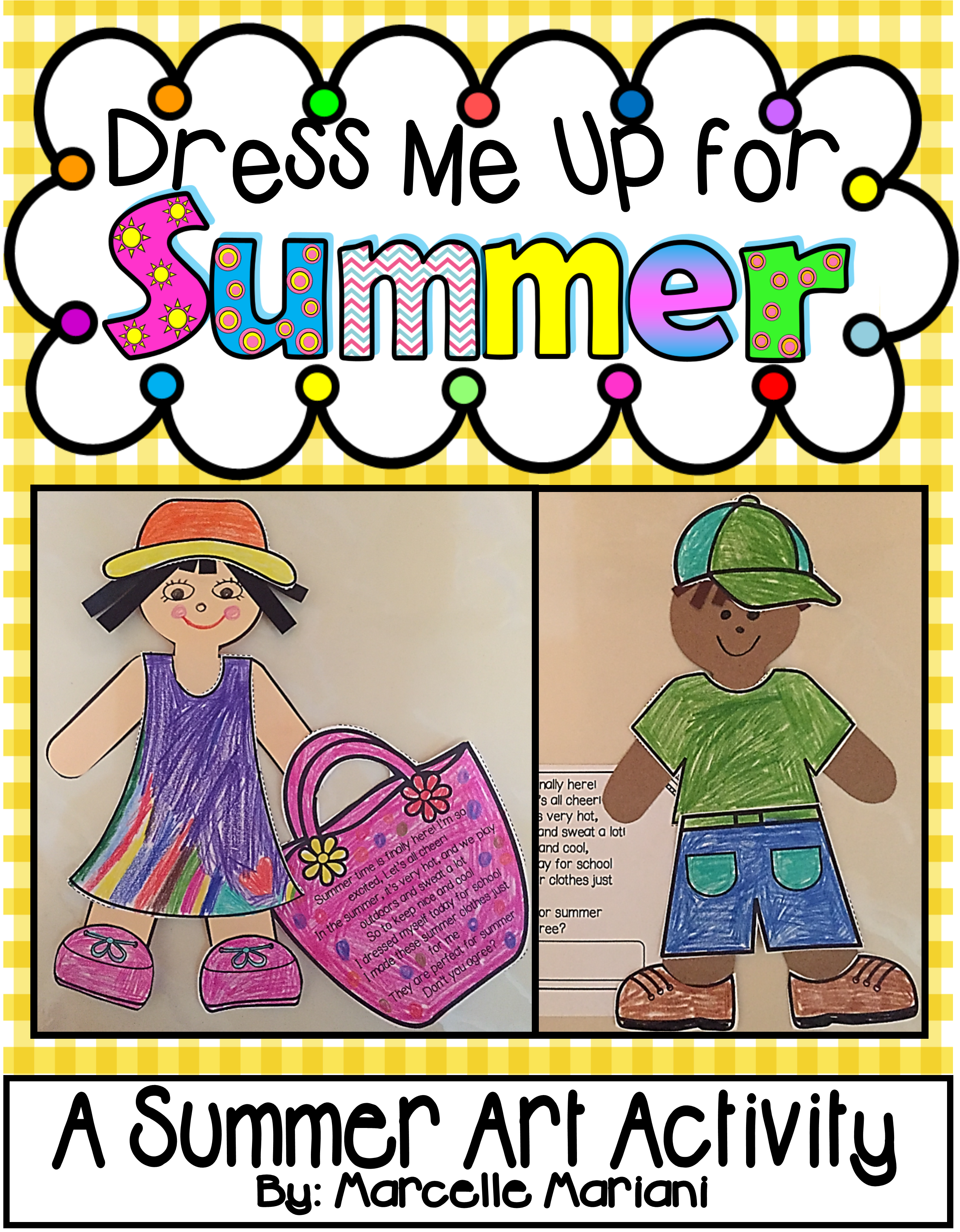 Dress Me Up For Summer! Colour, Cut, and Assemble Summer Art Activity