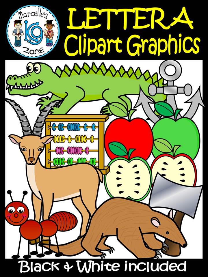Letter A- Clipart Graphics- Commercial & Personal Use