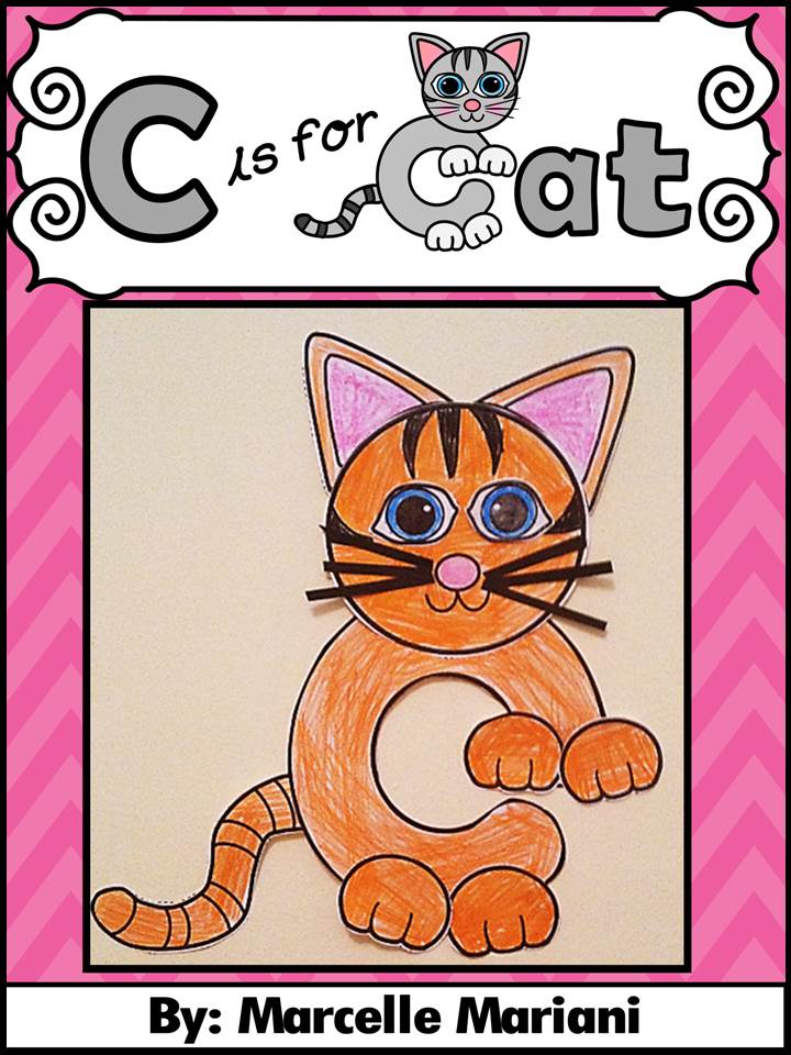 Letter of the week-Letter C-Art Activity Templates- C is for CAT