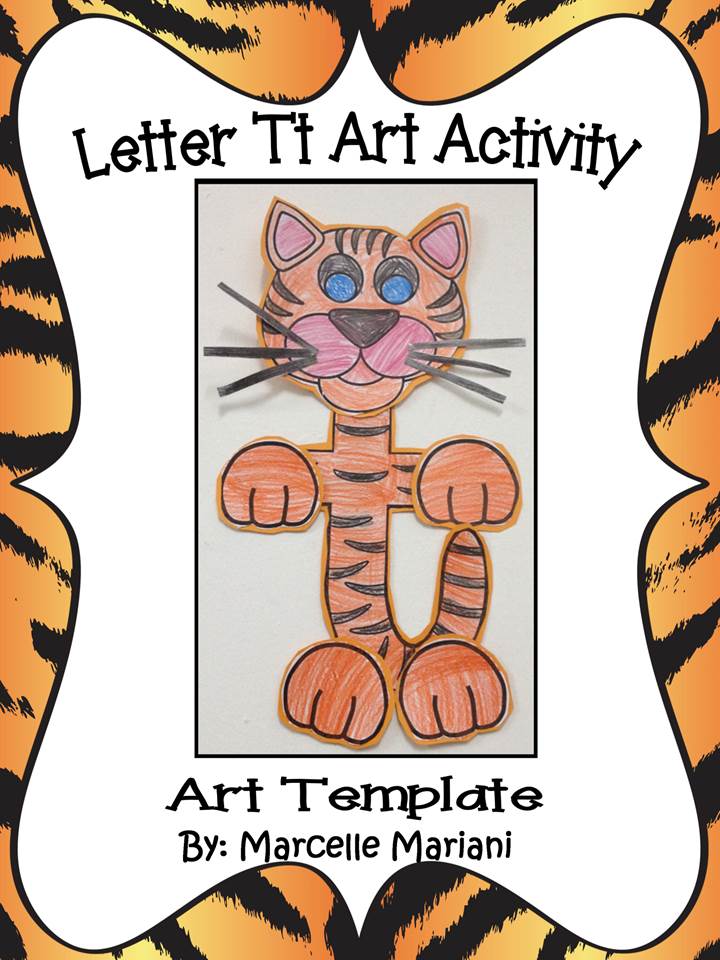 Letter of the week-Letter T-Art Activity Templates- A letter T Craftivity