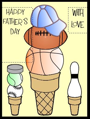 Father's Day Crafts - Build DAD a Tasty Sports Cone