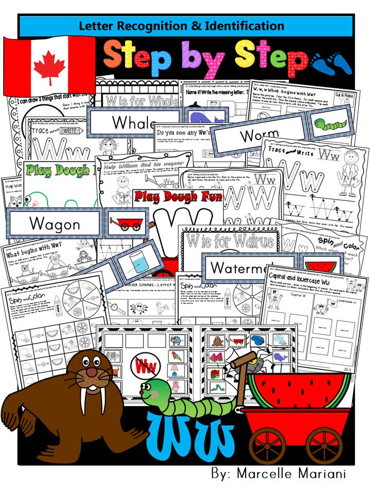 Letter of the week-LETTER W Activity PACK-letter recognition & identification