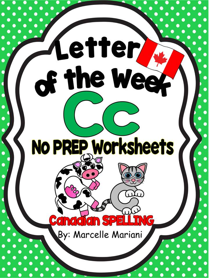 LETTER C WORKSHEETS- NO PREP WORKSHEETS AND ART ACTIVITIES