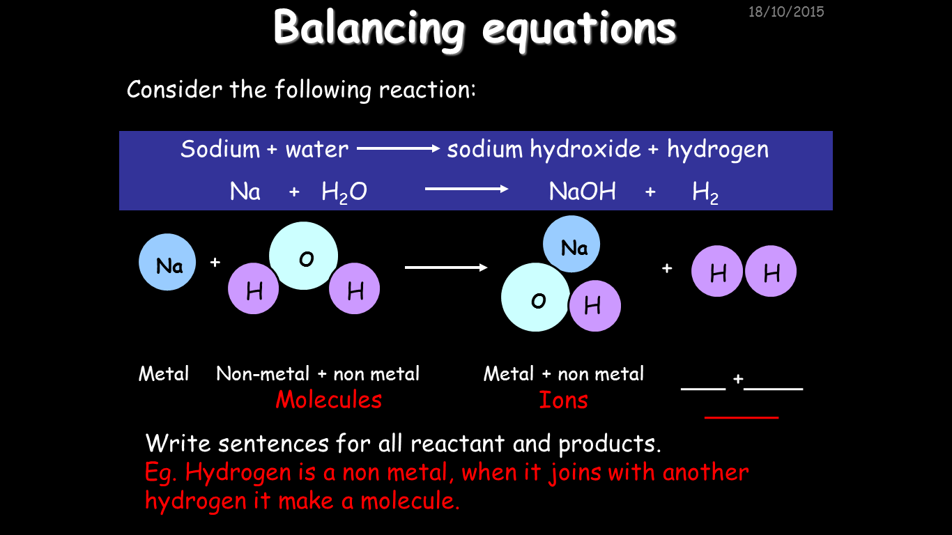 BALANCING EQUATIONS, FUNDAMENTAL CHEMISTRY, COMPLETE LESSON.