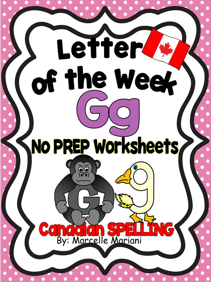 LETTER G WORKSHEETS- NO PREP WORKSHEETS AND ART ACTIVITIES