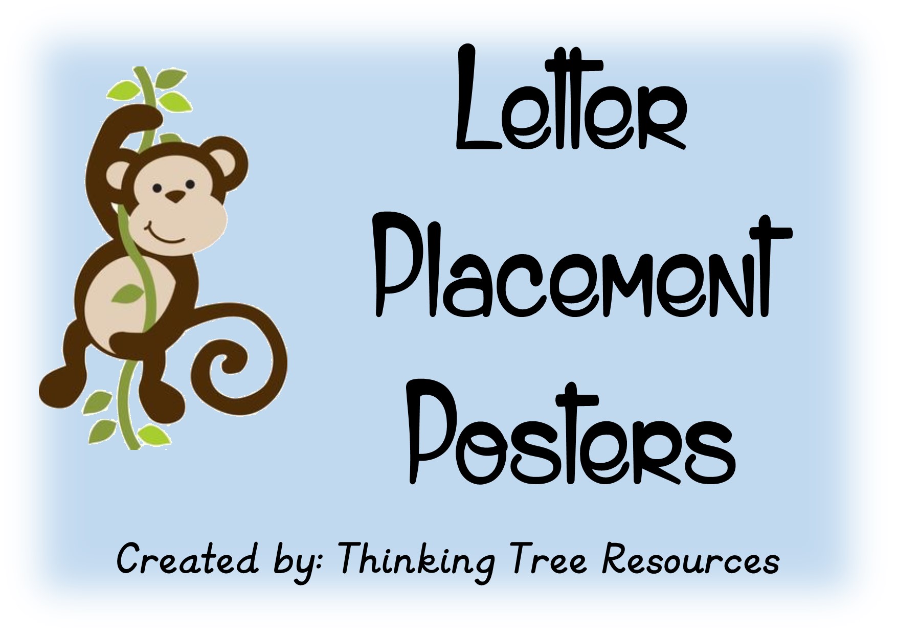 Letter Placement Posters with Handwriting Lines