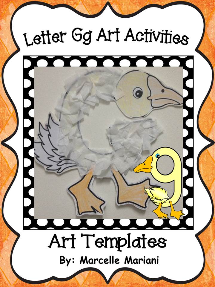 Letter of the week-Letter G-Art Activity Templates- A letter G Craftivity