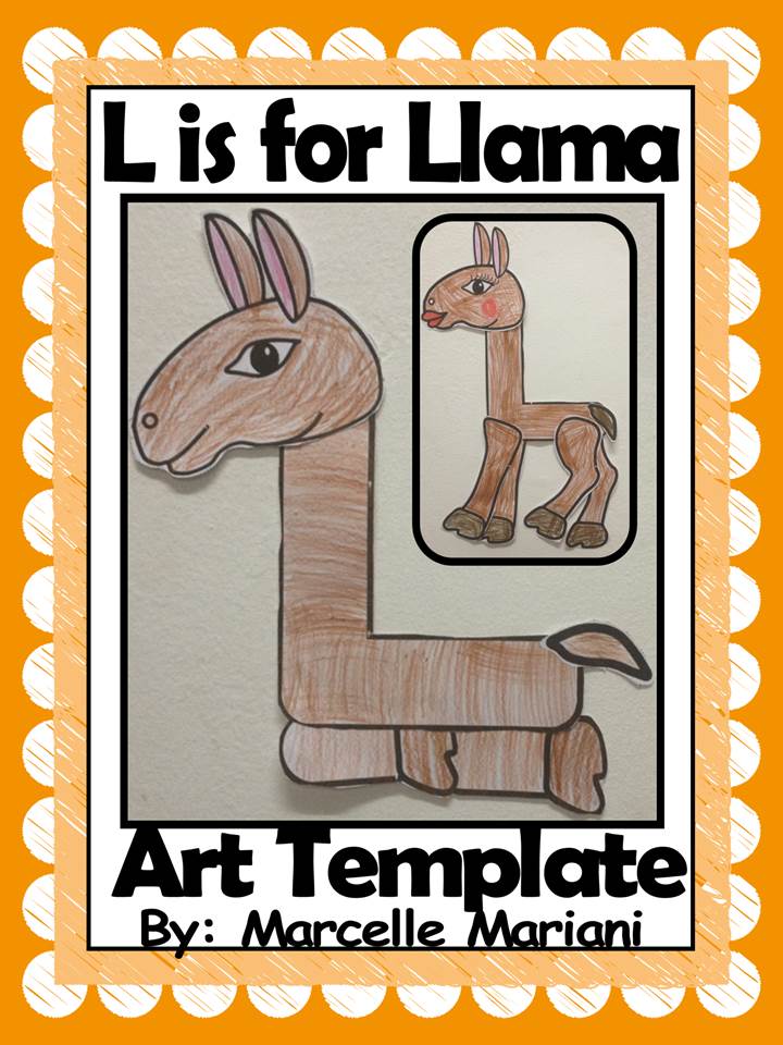 Letter of the week-Letter L-Art Activity Templates- A letter L Craftivity