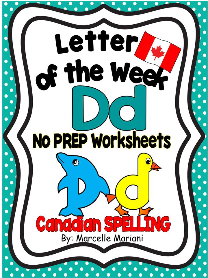 LETTER D WORKSHEETS- NO PREP WORKSHEETS AND ART ACTIVITIES