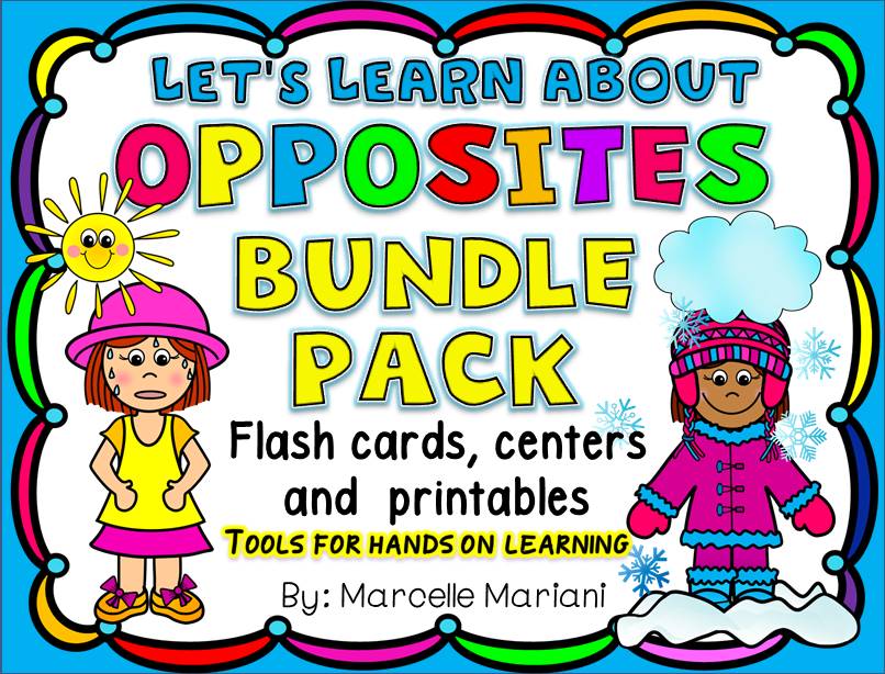 Let's Learn About OPPOSITES- ACTIVITIES, GAMES, AND MORE!- BUNDLE PACK