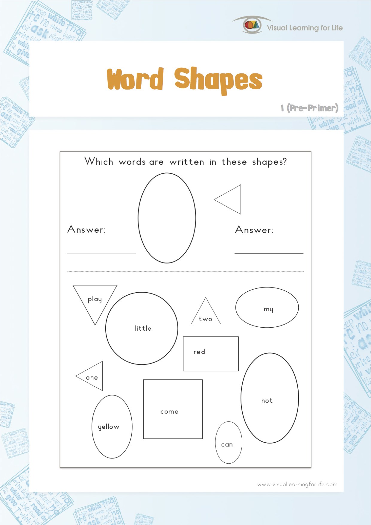 Word Shapes 1