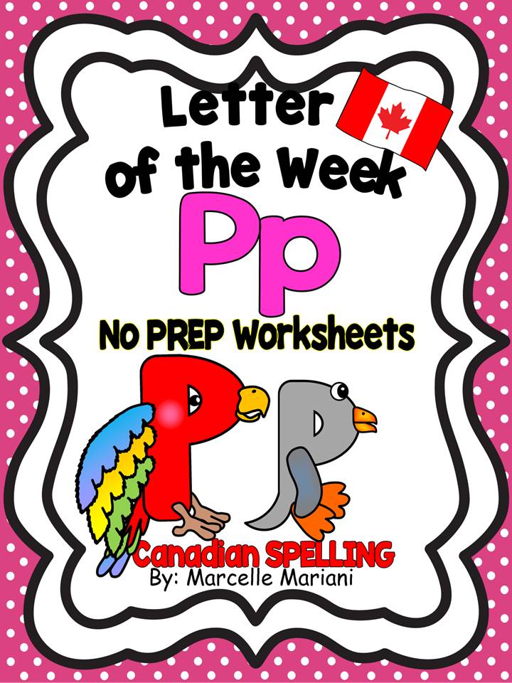 LETTER P WORKSHEETS- NO PREP WORKSHEETS AND ART ACTIVITIES