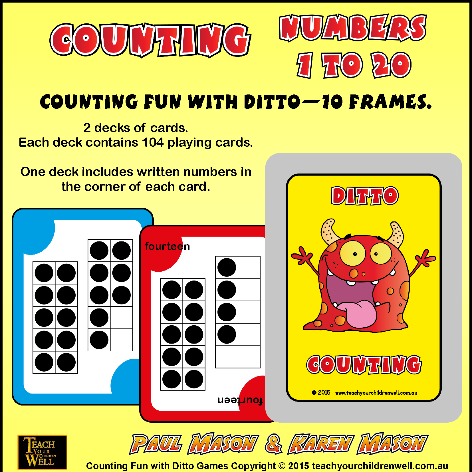 COUNTING NUMBERS 1 TO 20 WITH DITTO