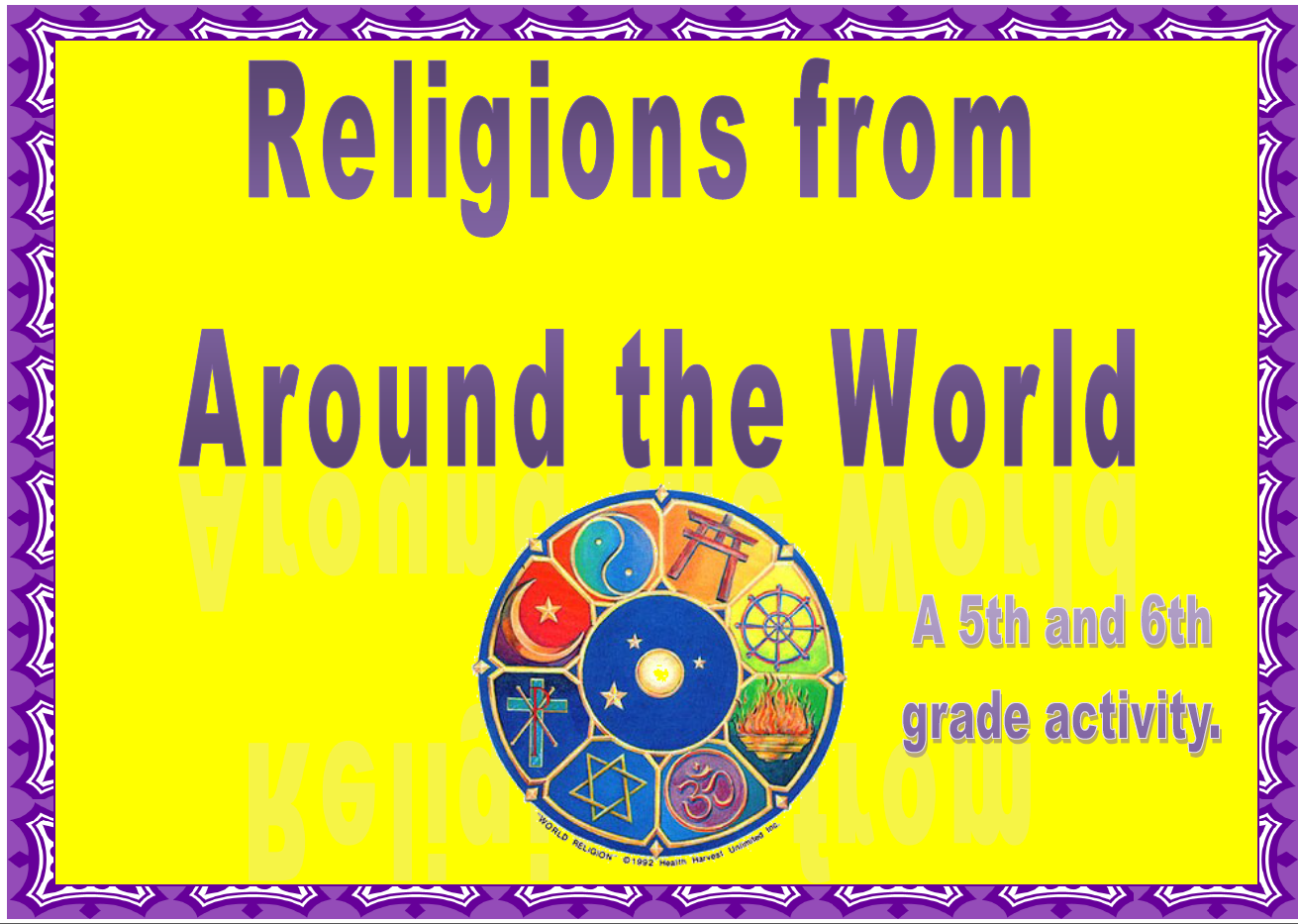 Religions from Around the World - Research Templates