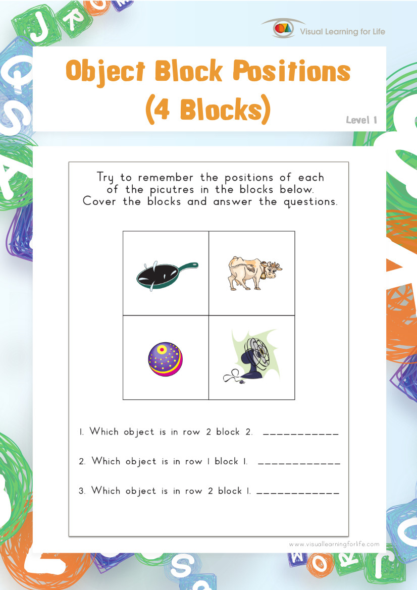 Object Block Positions (4 Blocks)