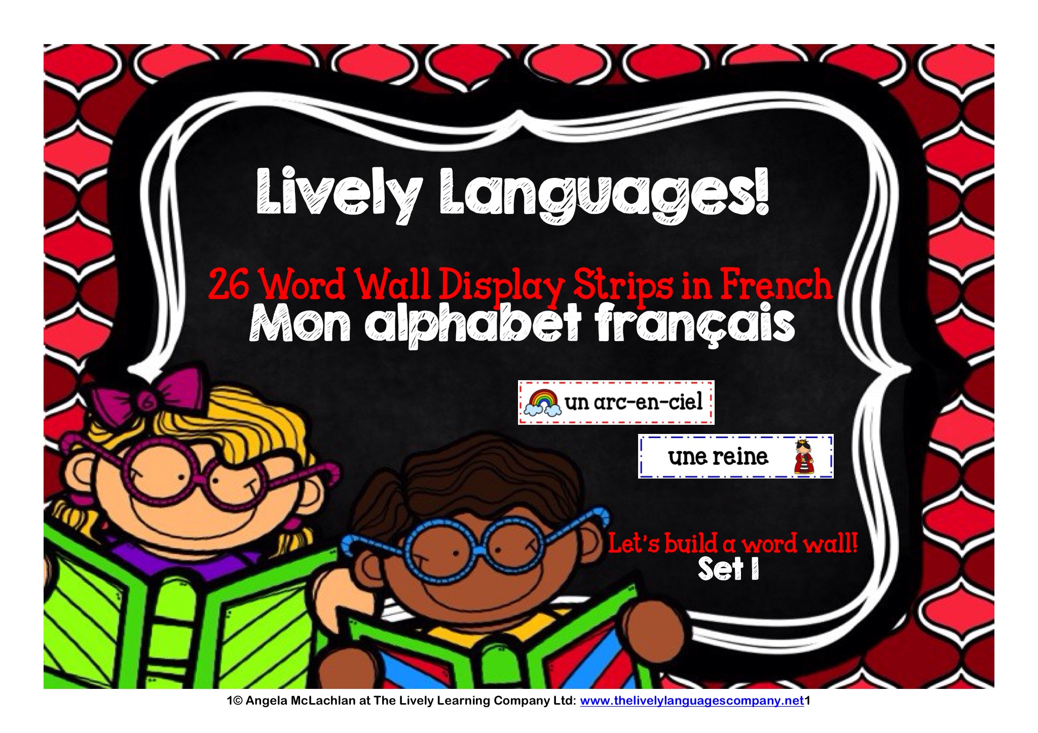 Mon alphabet français! 26 Word Wall Classroom Display & Labelling/Colouring Posters