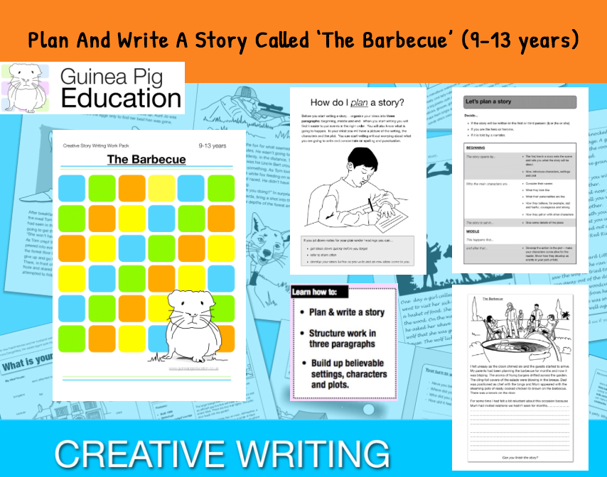 Plan And Write A Story Called 'The Barbecue' (Creative Story Writing) 9-14 years