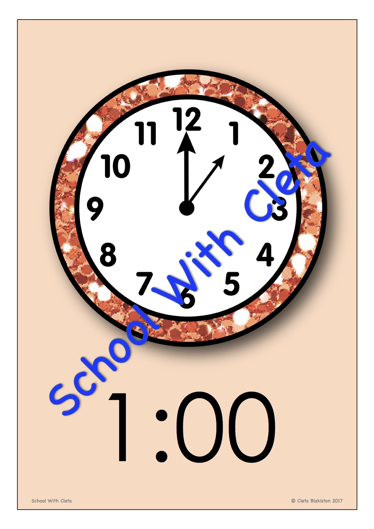 Telling Time Resources: O'Clocks Analogue & Digital Flashcards & Posters